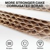 4 Pack 8 Inch Greaseproof Cake Drums, Round Solid Cakes