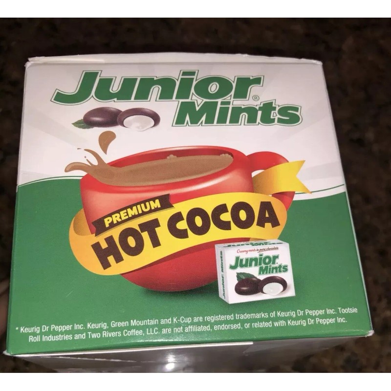 Junior Mint Chocolate Mint Hot Cocoa Pods for Keurig K-Cup