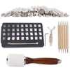 65PCS Leather Stamping Tool Leather Carving Working Saddle Making Tools