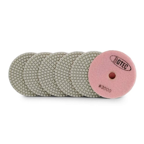 BGTEC 100 mm Wet Diamond Polishing Pads Set 6 Pieces