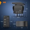 Nilight 3 Way Switch On Off Toggle Rocker Control a