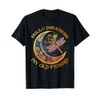 Hello Darkness My Old Friend Crescent Moon Dragonfly Gift T-Shirt