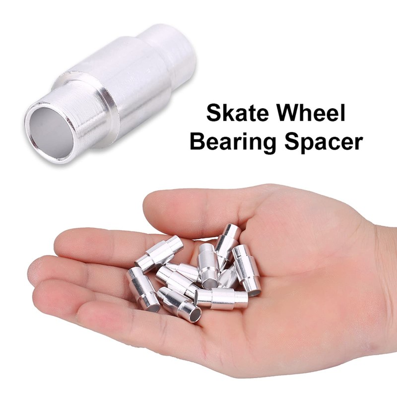 Yechiry Aluminum Alloy Skate Wheel Bearing Spacers, 10 Pieces Replacement