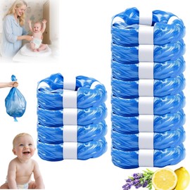 Nappy Bin Refill Cassettes, Pack of 12 Nappy Bin Refill Film Compatible with Tommee Tippee, 4.5 m Odour-Proof, Compatible with Most Nappy Pails