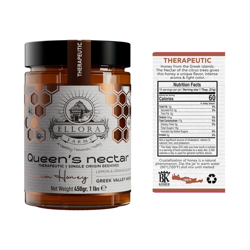 Ellora Farms Greek Honey, Lemon & Orange Blossom Raw Honey