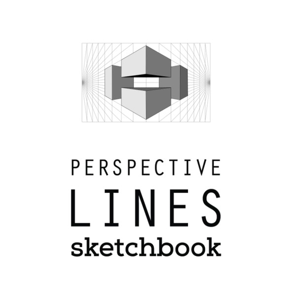 Perspective Lines Sketchbook: Hand Drawing Journal