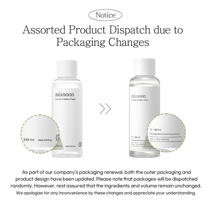 mixsoon - Centella Asiatica Toner - 150 ml