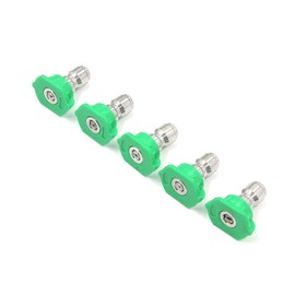 Tulead 25 Degree Green Pressure Washer Accessories Power Washer Nozzle Tips (1mm+1.2mm+1.4mm+1.6mm+2mm)