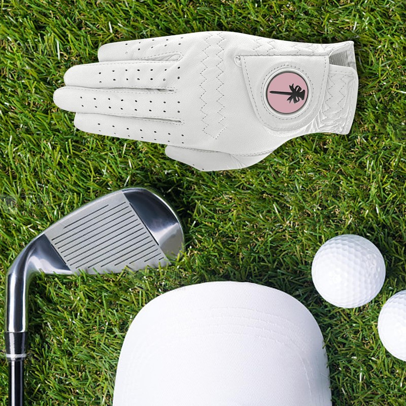 CROWNBLANKS Women's Left Hand Golf Gloves, 1 Piece Soft Cabretta