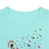 Dandelion Shirts for Women Dragonfly Tee Shirt Womens Wildflower Tops