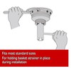 HAUTMEC Long-reach Basket Strainer Wrench, Double Working End Sink Strainer