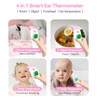 Snomd Forehead and Ear Thermometer 3 in 1 Non-Contact Backlight