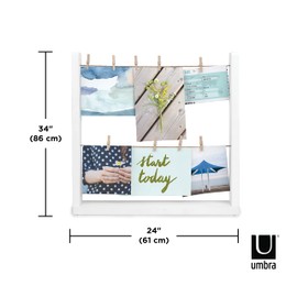 umbra フォトフレーム ウォールフレーム インテリア 壁掛け ホワイトHANGIT DESK PHOTO DISPLAY 21004415660 W340×D64×H332mm