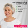 100 x ARNOMED Beret Caps, White, Hair Net 52 cm