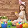 48 Pieces Easter Egg Baskets Set Include 6 Plastic Easter