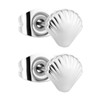 Mini Seashell Stud Earrings, Stainless Steel Cute Tiny Sea Shell