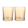 Gaolinci 2 Pcs Classic Clear Cylindrical Glass Mouthwash Cups, Bathroom