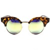 KISS Designer Elegant Celebrity Blue Mirrored Lens Gold Rim Womens