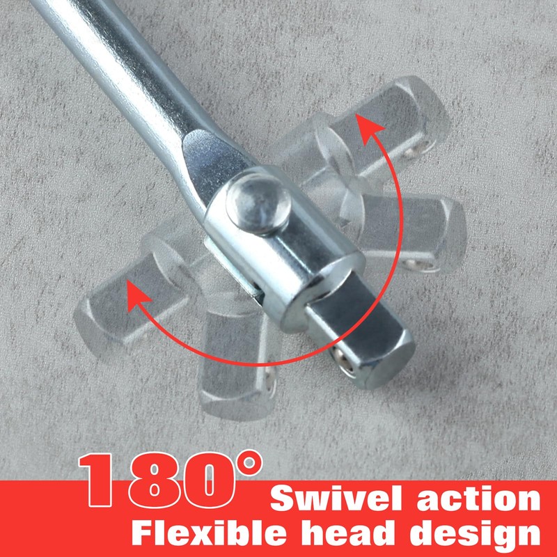 LEONTOOL Universal Joint Spark Plug Socket Wrench T-Handle Spark Plug
