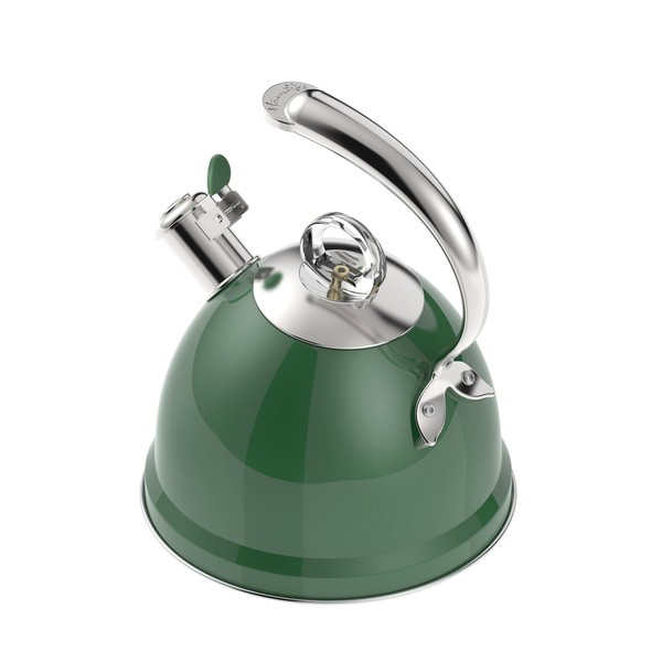 Harriet Tea Kettle Stovetop, 2.5 Quart Whistling Stainless Steel Tea