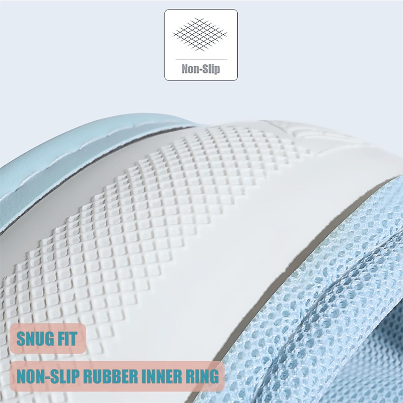 Binsheo Nappa Leather Blue Steering Wheel Cover, Advanced Microfiber Leather