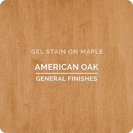 General Finishes Oil Base Gel Stain, 1/2 Pint, American Oak