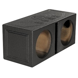 Rockville RQB10V Dual 10" Vented Subwoofer Sub Box Enclosure/Bed Liner Finished