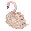 Jewelry Box Swan Design Sturdy Durable Zinc Alloy Multi Purposes