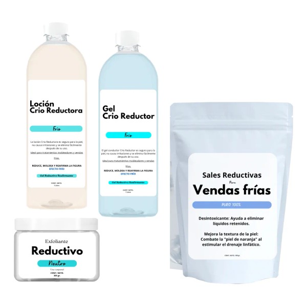Kit Reductivo Para Vendas Frías Sales Gel Crio, Loción Crio