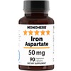 Iron Aspartate 50 mg - 90 Veg Capsules