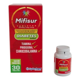 Suplemento Complejo B Mifisur Sydenham Vitaminas B1 B6 B12 30 Tabletas                                                                                
