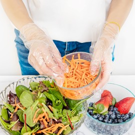 gLovies - Women's Multipurpose Disposable Project Work Food Prep Gloves for Adults - 100 Count