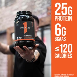 Rule 1 Proteins Rule One Proteins R1 Protein - 25g Fast-Acting, Super-Pure 100% Isolate and Hydrolysate Protein Powder with 6g BCAAs (5 Pounds*, Mint Chocolate Chip)