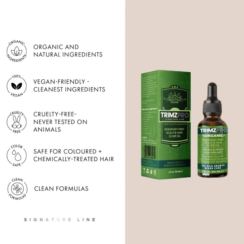 Trimzpro 3 Pack Rosemary Mint Biotin Scalp & Hair Strengthening