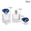 Jinxihuachen 50ml/1.69 Oz Empty transparent Glass Spray Bottles Perfume Atomizer,