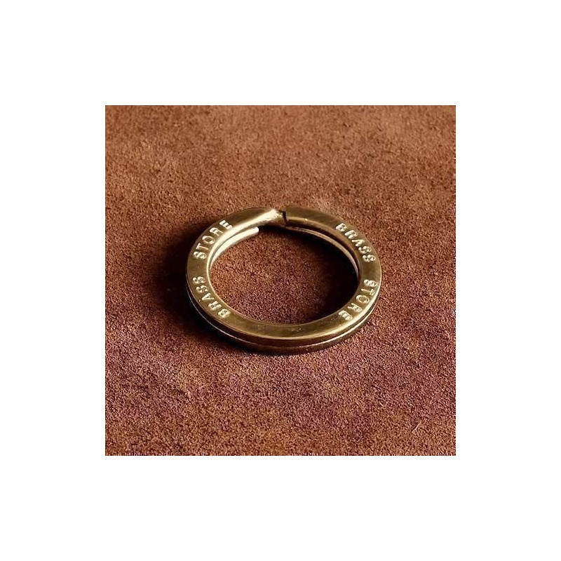 BRASS STORE Original Brass Double Ring (Diameter 1.1 inches (28
