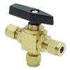 CDQBWKJGFJ 1 Piece Brass 1/4" Tube OD Compression L Port
