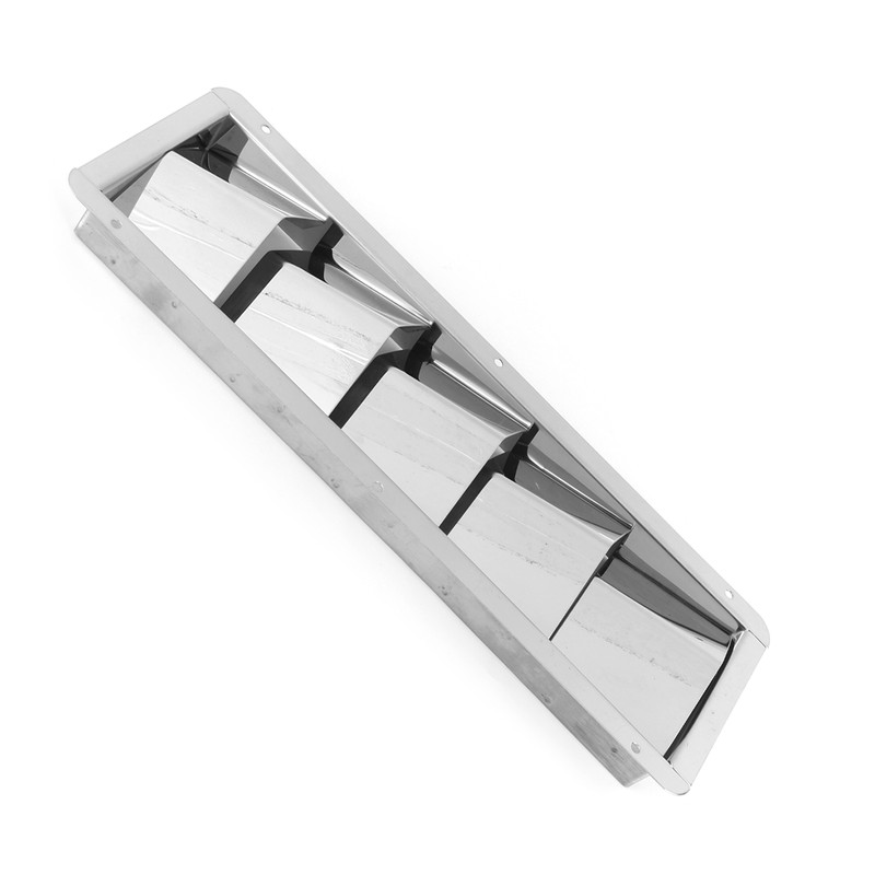 Marine Vent Grille Square Stainless Steel 5 Slot Grid Cover
