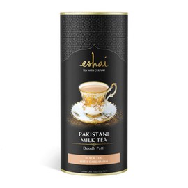 Eshai Pakistani Chai (Doodth Patti) - Black Tea with Cardamom - 100g Canister Loose Leaf Tea