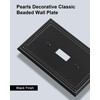 TREEWELL 4-Pack Single Toggle Light Switch Cover Plate, Pearls Decorative