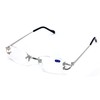 V.W.E Rectangular Rimless Fashion Reading Glasses With Anti-reflective AR Coating