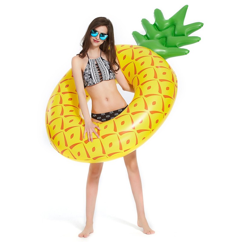 Luxy Float Giant Inflatable Pineapple Pool Float for Adults &