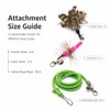 ZAYLUMO Cat Wand Toy Set, Retractable Stainless Steel Wand with