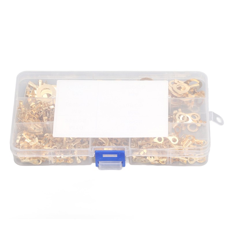 540Pcs Gold Brass Ring Terminal M3 M4 M5 M6 M8