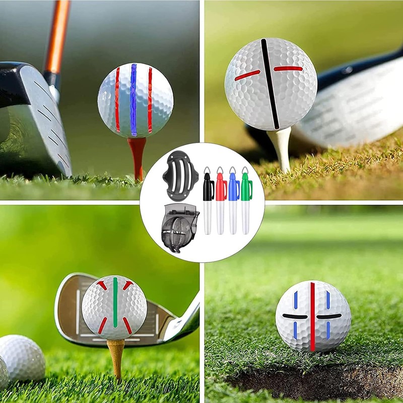GNAUMORE Golf Ball Liner Template, Golf Ball Alignment Tool Liner,