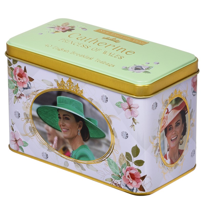 New English Teas Catherine, Princess of Wales Tea Tin with
