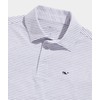 vineyard vines Boys' Bradley Stripe Sankaty Polo, Stripe White/Tejeda, Medium