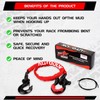 2.5FT UTV ATV Recovery Strap 19400LBS with Winch Hook and