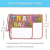 Alameda Chenille Letter Travel Makeup Organizer for Toiletries、Snack，Multi-Purpose Toiletry Bags