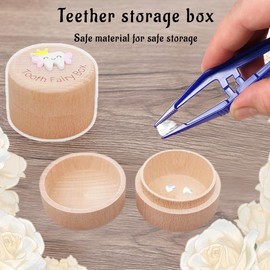 ZEPIQOR 1 x Tooth Box Milk Tooth Box Girls Boys Tooth Box Milk Tooth Box Gift Ideas for Christening and Birthday Gifts for New Parents